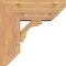 Ekena Millwork Merced Slat Smooth Bracket w/ Offset Brace, Western Red Cedar, 7 1/2"W x 18"D x 18"H BKT0806X18X18MRC06SWR - alternate 2